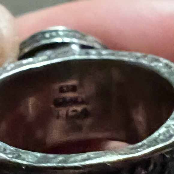 Israeli Sterling Spinner Broad Band Ring - Picture 6 of 9